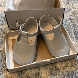 Brand new leather T bar baby blue Dondolo shoes